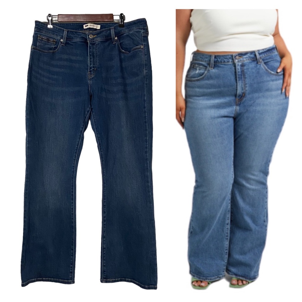 Levi’s Bold Curve Flare Womens 20 Jeans Blue